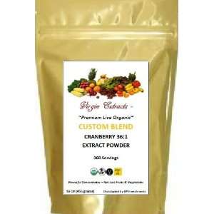 Virgin Extracts (TM) Pure Premium Organic Cranberry Powder Extract 36 