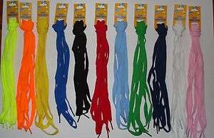 Pair Flat Shoelaces 54 inch Many Colors to Choose Shoe Strings 