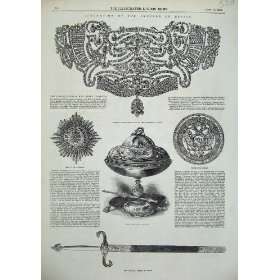   1856 Emperor Russia Sword Diamond Stomacher Medal Star
