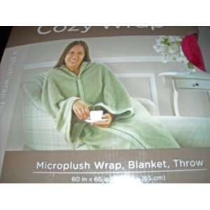  COZY Wrap Microplush Wrap, Blanket, Throw   Burgundy