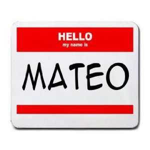  HELLO my name is MATEO Mousepad