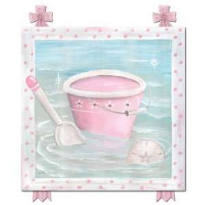  Pink Splash Pail And Shovel Canvas Reproduction 