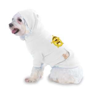   HOE PATROL Hooded T Shirt for Dog or Cat X Small (XS) White Pet