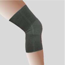Large Black Elastic Knee Brace Compression Sleeve  