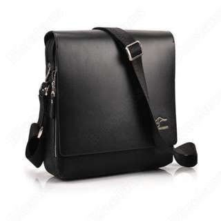   Men Crossbody Shoulder Messenger Bag Briefcase Black M Vertical  