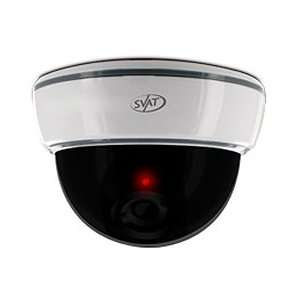   Dome Security Camera with Realistic Flashing Red LED