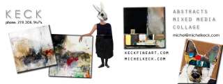MICHEL KECK   Original Abstract Art Painting Contemporary Modern 