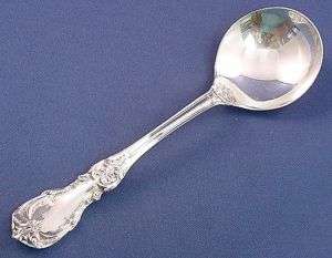 BURGUNDY  REED & BARTON STERLING CREAM SOUP SPOON(S)  