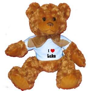  I Love/Heart Luke Plush Teddy Bear with BLUE T Shirt Toys 