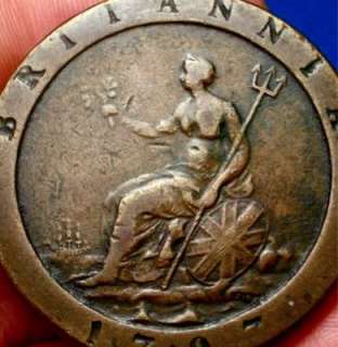 OLD ENGLISH 1797 CARTWHEEL SIZE COLONIAL PENNY  