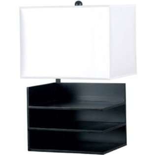   Home Inbox Table Lamp with 15 inch White Square shade 