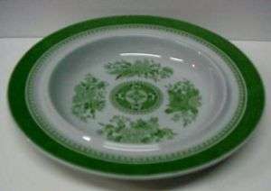 SPODE FITZHUGH GREEN COVERED MUFFIN PLATES  