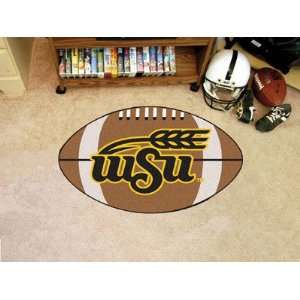   Wichita State University Shockers 22 x 35 Football Shaped Area Rug