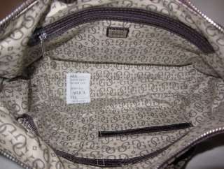 GUESS by Marciano LYNX Purse Bag Hobo Sac Handbag Signature Purple 