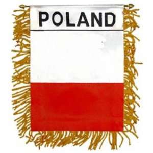  Poland Flag Mini Banner 3 x 5 Patio, Lawn & Garden