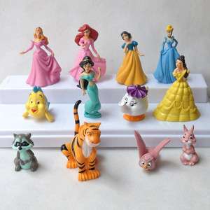 Rare12 pcs Disney Princess Collection MINI Figures NEW  