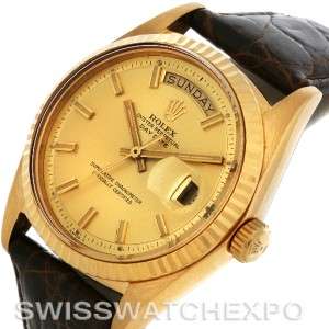 Rolex President Vintage 18k Yellow Gold Watch 1803 Year 1969  