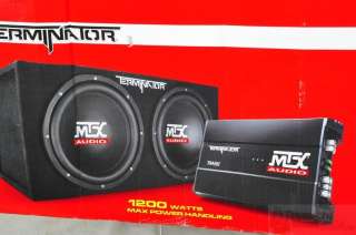 MTX TNP212D2 Dual 12 Subwoofer And Amplifier Rtl $304  
