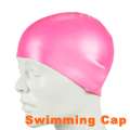 Durable Stylish Sporty Latex Swimming Swim Cap Bathing Hat Blue White 