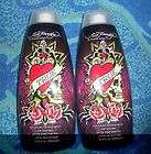 NEW ED HARDY EXTREME DARK TANNING SPRAY OIL LOTION  