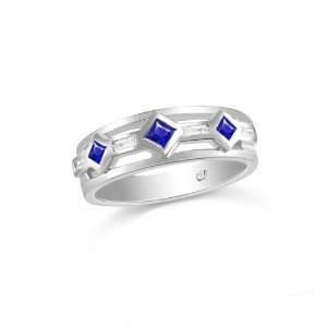   and Sapphire Band 0.12ct Diamond and 0.50ct Sapphire size 12 Jewelry