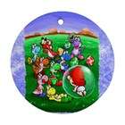   Ornament (2 Sided) of Super Mario Bros. Yoshi Family with Baby Mario
