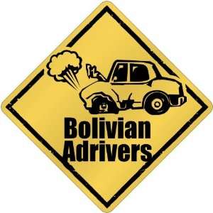 New  Bolivian Drivers / Sign  Bolivia Crossing Country  
