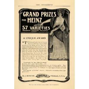  1905 Ad Heinz 57 Varieties Relish Condiment Pittsburgh 
