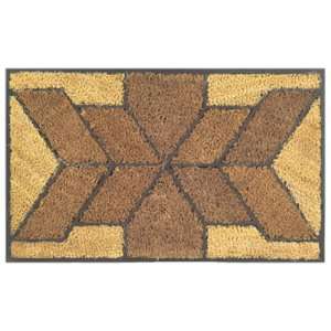  Brick Design Rubber Coir Inlaid Doormats   Modern Mats Patio 