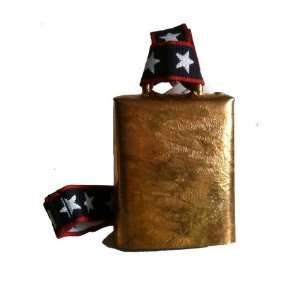   COWBELL with Stars and Stripes Webbing Cheering Bell Sports