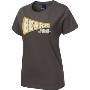  Baylor Bears Womens Charcoal Slant Rays T Shirt Sports 