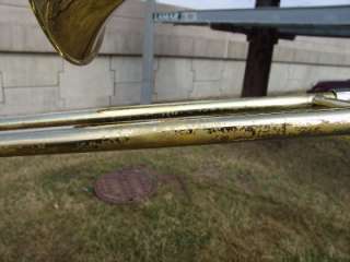  on the slide of this trombone has worn off. We have taken pictures 