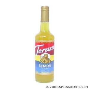 Torani Lemon Syrup   Italian Syrup 750ml   25.4oz  Grocery 