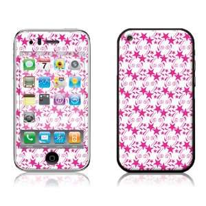  Hot Pink Stars & Swirls   iPhone 3G Cell Phones 