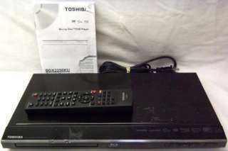 Toshiba Black Blu ray/DVD Disc Player Model BDX2250KU  