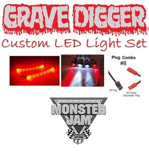 Traxxas Monster Jam Grave Digger Custom LED Light Set (Body Not 