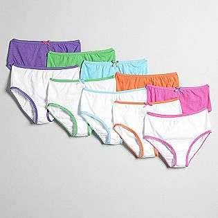 Girls 6 16 10 Pack Solid Briefs  Joe Boxer Clothing Girls Underwear 