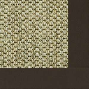   Sisal Bordered with Cotton Chocolate Contemporary Rug