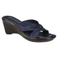 Italina Womens Gina Slide Sandal   Navy 