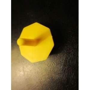   Yellow Game Piece Heptagon (7 sided shape) 