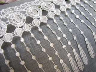 LONG~ 5Venise Lace Trim ~Fringe~White 3yds ~Victorian Curtain ~Tassel 