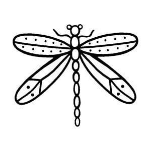   Magenta Cling Stamps Dragonfly; 3 Items/Order Arts, Crafts & Sewing