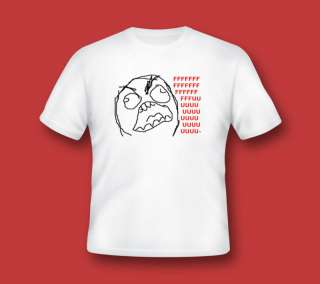 RAGE FACE T shirt fu anger angry 4chan forever alone fb  