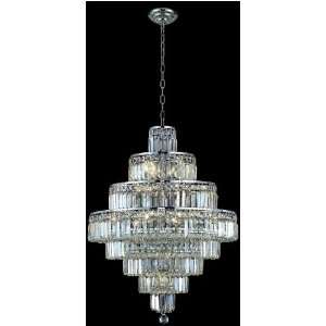  Impressive diamond formed crystal chandelier lighting 