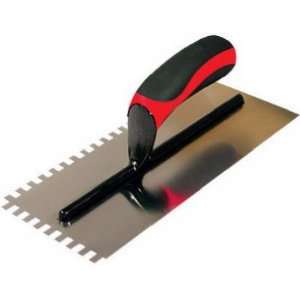   By 1/4 Inch Square Notch Trowel With Pro Grip Handle