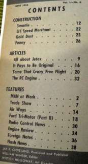   MODEL AIRPLANE NEWS MAGAZINE JUNE 1954 HANDLEY PAGE VICTOR  