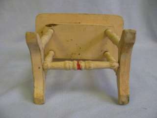 12 Wood Doll Furniture c1900 TABLE & 2 CHAIRS Europe  