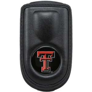 Texas Tech Red Raiders Black Leather Cell Phone Case  