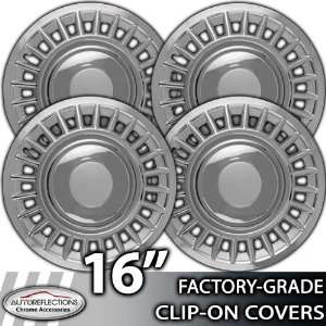    16 Universal Snap On Chrome Wheel Hubcap Covers Automotive