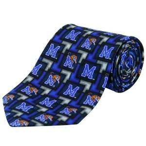  Memphis Tigers Royal Blue Pattern Tie